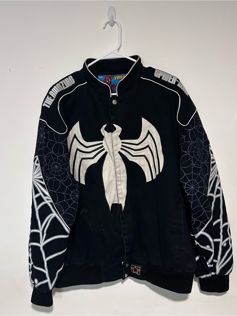 Vintage Y2K JH Design Jeff Hamilton Marvel Comics Amazing Spider-Man Rare Jacket